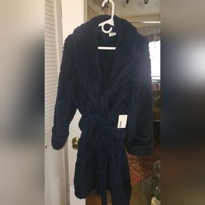 NWT SONOMA from Kohl's Large Seattle Navy Plush Robe